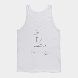 Syringe vintage, funny, patent image, drawing, design, patent, creative, geek, ink-pen, mechanical, mechanic Tank Top